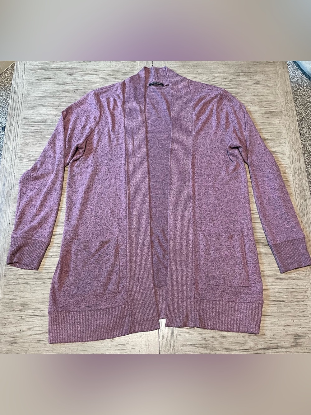 Papermoon women’s cardigan, medium, purple, super soft!